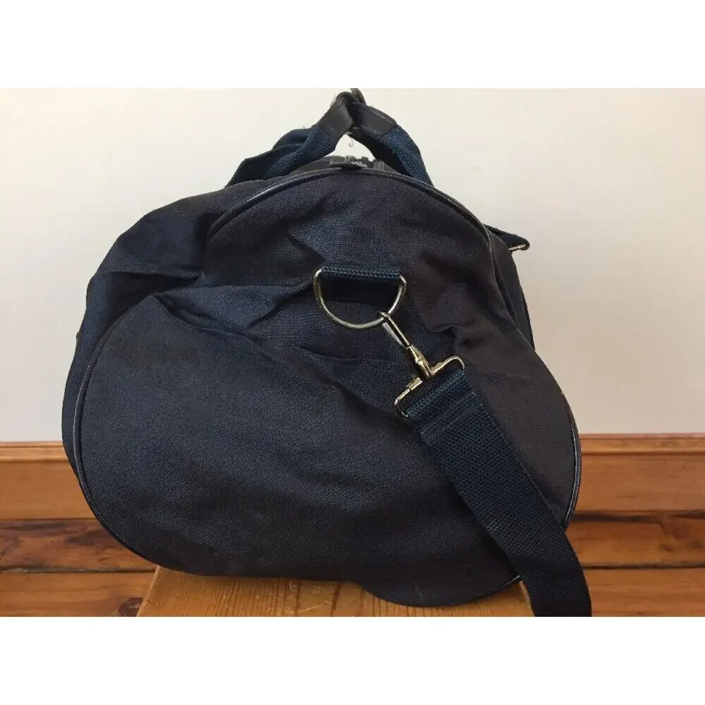 Vtg Pierre Cardin Navy Shoulder Strap Cross Body Carry On Duffle Bag Luggage 17